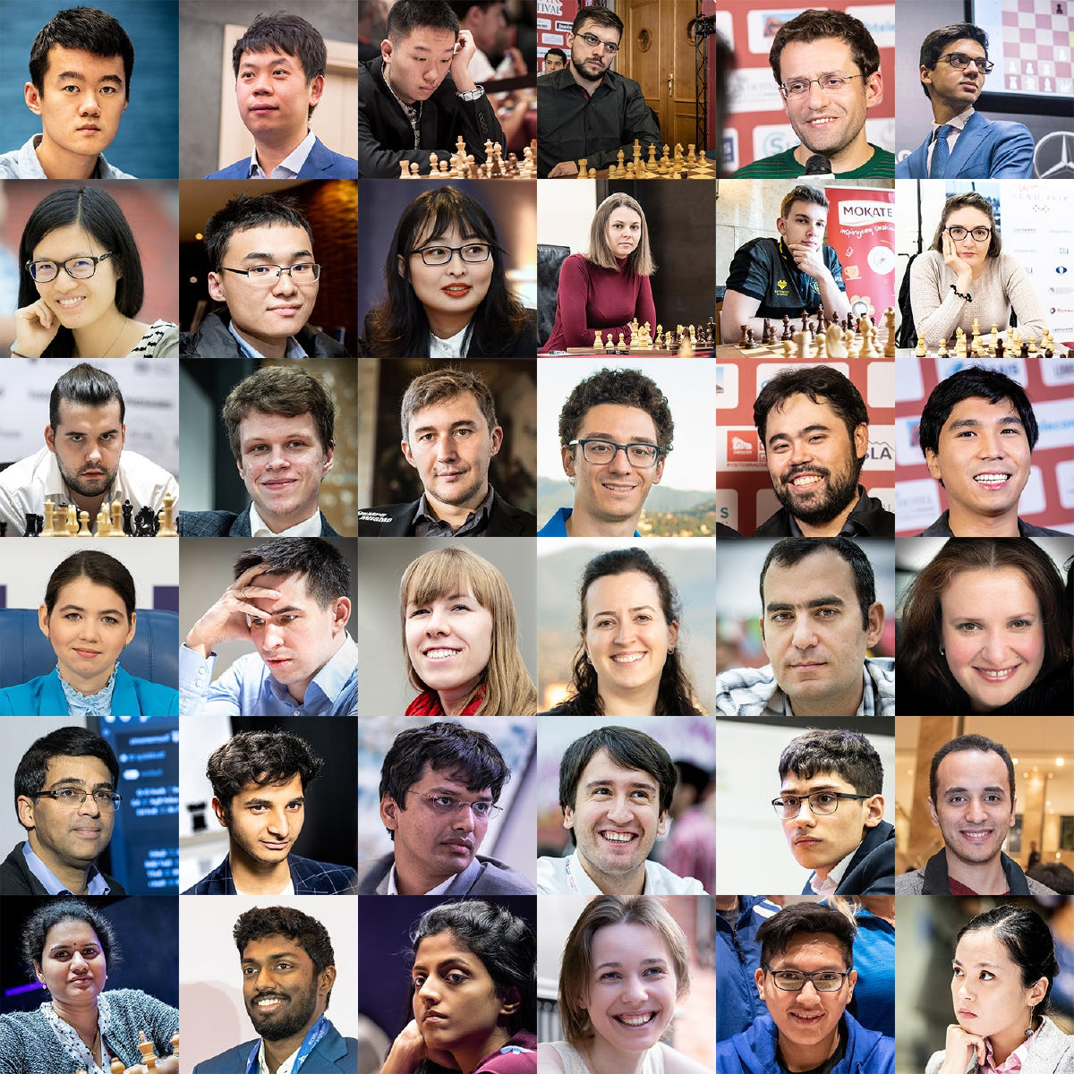 Here are all 36 participants of FIDE